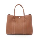 ≪5%OFFクーポン対象≫エルメス HERMES ガーデンパーティPM トートバッグ バッグ レザー ネゴンダ ネゴンダ レディース ブラウン系 【中古】