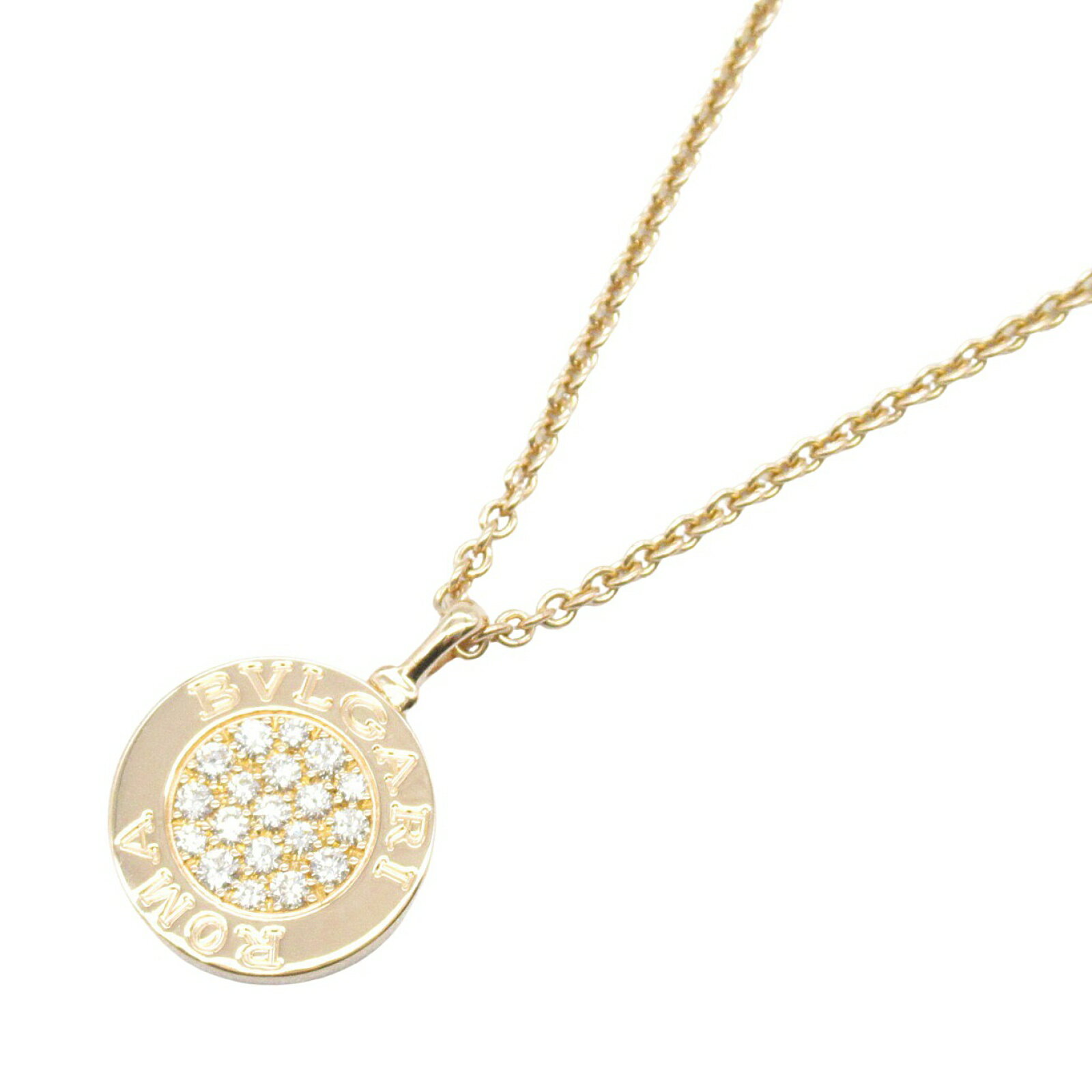 ≪全品5%OFF&まとめ買い対象≫ブルガリ BVLGARI ブルガリブルガリネックレス オニキス ネックレス ジュエリー K18PG(ピンクゴールド) ダイヤモ...