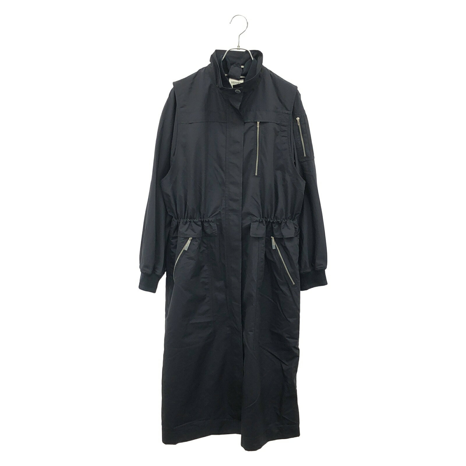 【全品5%OFFクーポン】エルメス HERMES ブルゾン ブルゾン 衣料品 アウター ウール レディース ネイビー系 5E0117DLBLOUSON / 5E 【中古】