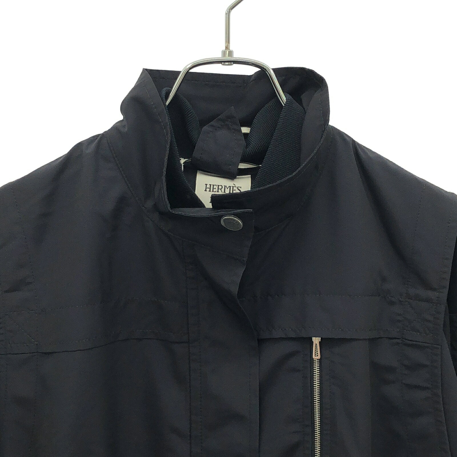 【全品5%OFFクーポン】エルメス HERMES ブルゾン ブルゾン 衣料品 アウター ウール レディース ネイビー系 5E0117DLBLOUSON / 5E 【中古】