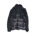 ≪5千円OFFクーポン対象≫モンクレール MONCLER LAUTERAARHORN ダウンジャケット 衣料品 アウター ナイロン ラムレザー メンズ ネイビー系 1A51H00 【中古】