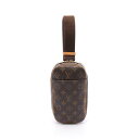 【全品5%OFFクーポン】ルイ・ヴィトン LOUIS VUITTON ポシェットガンジュ モノグラム ウエストバッグ ボディバッグ バッグ PVCコーティングキャンバス レザー メンズ レディース ブラウン系 M51870 【中古】