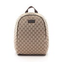 ≪5千円OFFクーポン対象≫グッチ GUCCI GGキャンバス リュックサック バックパック バッグ キャンバス レザー レディース ベージュ系 / ブラウン系...
