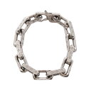 ≪5%OFFクーポン×P3倍≫ルイ・ヴィトン LOUIS VUITTON コリエ チェーン モノグラム ブレスレット アクセサリー ステンレススチール メンズ レディース シルバー系 M64223 【中古】