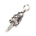 【全品5%OFFクーポン】クロムハーツ CHROME HEARTS ダガー ペンダントトップ ジュエリー シルバー925 メンズ シルバー系 【中古】