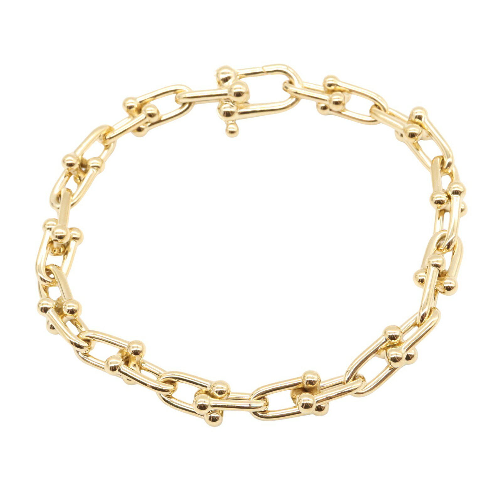 ティファニー TIFFANY＆CO スモールハードウェア ブレスレット ブレスレット アクセサリー K18（イエローゴールド） メンズ レディース ゴールド系 【中古】のサムネイル