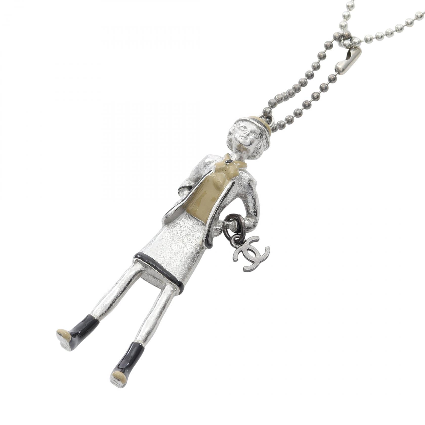 シャネル CHANEL マドモアゼル ネックレス ジュエリー ステンレススチール レディース シルバー系 【中古】