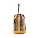 【全品5%OFFクーポン】ルイ・ヴィトン LOUIS VUITTON LOUIS VUITTON × NIGO ランドネ メッセンジャー ショルダーバッグ バッグ PVCコーティングキャンバス レザー モノグラム・ストライプ メンズ ブラウン系 M45968 【中古】