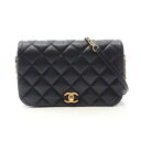 シャネル CHANEL マトラッセ クラシック フルフラップ ショルダーバッグ バッグ レザー レディース ブラック系 AS2006 【中古】
