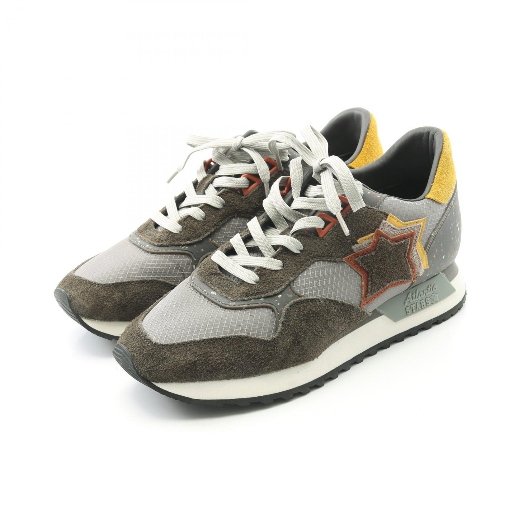 ≪5%OFFクーポン対象≫アトランティックスターズ Atlantic STARS DRACO ドラコ スニーカー 靴 スウェード ファブリック メンズ グレー系 / マルチカラー 【中古】