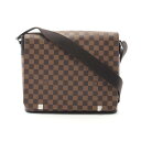 【全品5%OFFクーポン】ルイ・ヴィトン LOUIS VUITTON ディストリクトMM NM ショルダーバッグ バッグ PVCコーティングキャンバス レザー ダミエ メンズ ブラウン系 N41032 【中古】