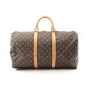【4千円OFFクーポン対象】ルイ・ヴィトン LOUIS VUITTON キーポル50 モノグラム ボストンバッグ バッグ PVCコーティングキャンバス レザー メンズ レディース ブラウン系 M41426 【中古】