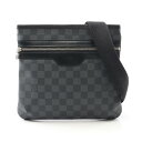 【全品5%OFFクーポン】ルイ・ヴィトン LOUIS VUITTON トマス ショルダーバッグ バッグ PVCコーティングキャンバス レザー ダミエ・グラフィット メンズ ブラック系 N58028 【中古】