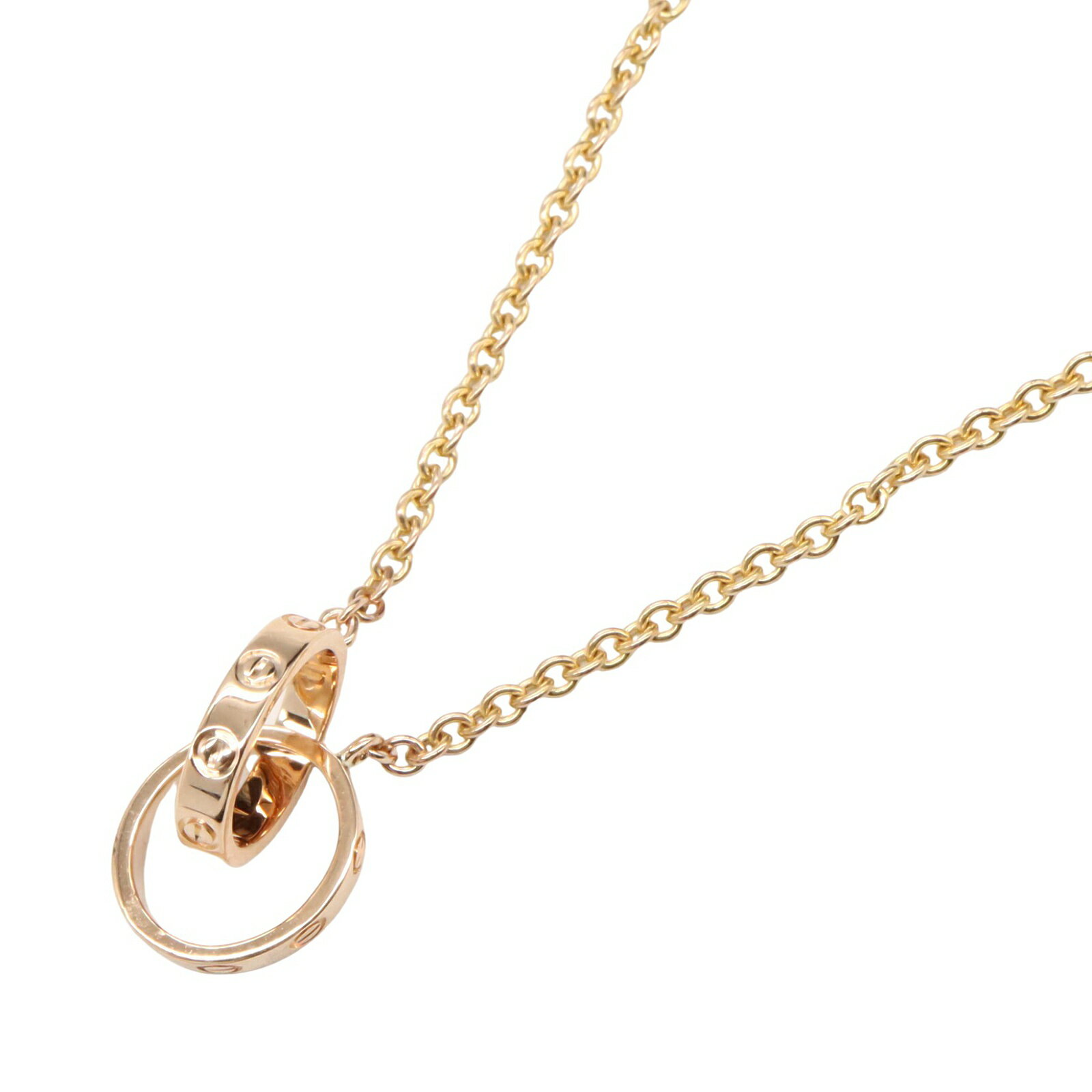 ≪全品5%OFF&まとめ買い対象≫カルティエ CARTIER ベビーラブ ネックレス ネックレス ジュエリー K18PG(ピンクゴールド) メンズ レディース ...