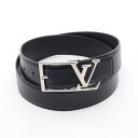 ルイ・ヴィトン LOUIS VUITTON LVスカイライン 35MM ノワール ベルト 衣料品 レザー メンズ ブラック系 M0687 【中古】