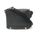 【全品5%OFFクーポン】ルイ・ヴィトン LOUIS VUITTON ディストリクトPM NM ダミエグラフィット ショルダーバッグ バッグ PVCコーティングキャンバス レザー メンズ ブラック系 N41028 【中古】
