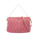 ミュウ ミュウ Miu Miu MATELASSE マテラッセ ハンドバッグ バッグ レザー レディース ピンク系 RP0356 【中古】