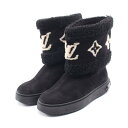 ≪5%OFFクーポン対象≫ルイ・ヴィトン LOUIS VUITTON スノードロップライン ブーツ 靴 ムートン スウェード メンズ ブラック系 / ベージュ系...