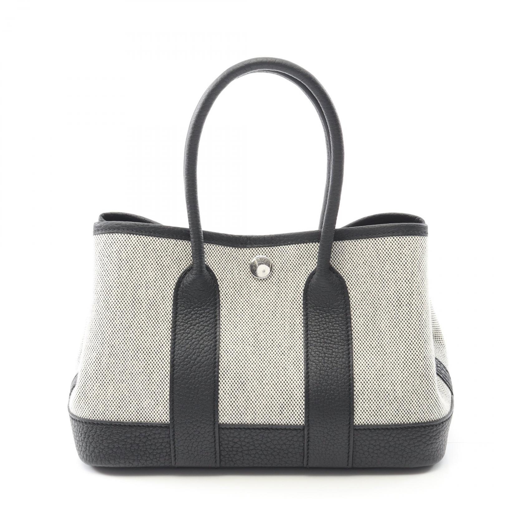 エルメス HERMES ネオガーデン23 エクリュ トートバッグ バッグ トワルアッシュヴァイキング / ネゴンダ ネゴンダ レディース グレー系 / ブラック系 086418CK 【中古】のサムネイル