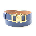 サルヴァトーレフェラガモ Salvatore Ferragamo ベルト 衣料品 レザー GP レディース ゴールド系 / ブルー系 23B856 【中古】