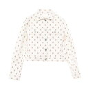 エルメス HERMES シェーヌダンクル セリエボタン デニムジャケット 衣料品 アウター コットン レディース ホワイト系 / ブラウン系 【中古】