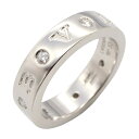 ブルガリ BVLGARI ブルガリブルガリ リング 7PD リング・指輪 ジュエリー K18WG(ホワイトゴールド) ダイヤモンド メンズ レディース クリア系 【中古】