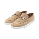 エルメス HERMES イグナシオ シェーヌダンクル ベージュアルジル モカシン 靴 スウェード メンズ ブラウン系 【中古】