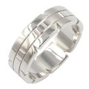カルティエ CARTIER タンクフランセーズ リング リング・指輪 ジュエリー K18WG(ホワイトゴールド) メンズ レディース シルバー系 B4059961 【中古】