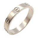 カルティエ CARTIER ミニラブ リング リング・指輪 ジュエリー K18WG(ホワイトゴールド) メンズ レディース シルバー系 B4049653 【中古】