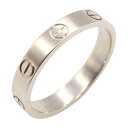 カルティエ CARTIER ミニラブ リング リング・指輪 ジュエリー K18WG(ホワイトゴールド) メンズ レディース シルバー系 【中古】