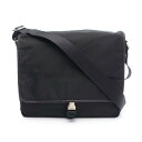 【全品5%OFFクーポン】プラダ PRADA TESSUTO SAFFIANO ショルダーバッグ バッグ ナイロン レザー メンズ レディース ブラック系 V166 【中古】