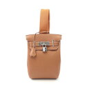 【4万円OFFクーポン対象】エルメス HERMES ケリーアッカドPM ゴールド ウエストバッグ ボディバッグ バッグ トゴ トゴ メンズ レディース ブラウン...