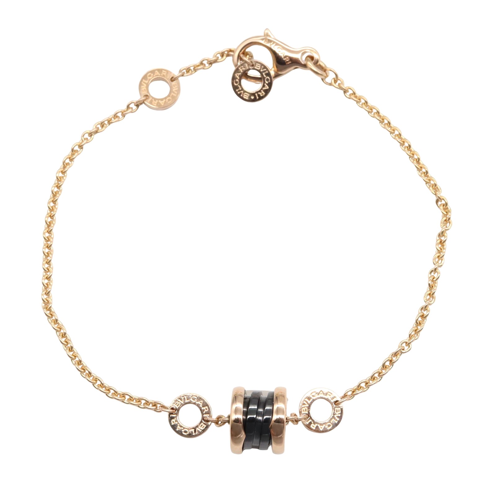 ブルガリ BVLGARI B-zero1 ビーゼロワン ブレスレット セラミック ブレスレット アクセサリー K18PG(ピンクゴールド) セラミック メンズ ...