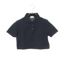 【1千円OFFクーポン対象】サンローランパリ SAINT LAURENT PARIS ポロシャツ 衣料品 トップス コットン レディース ネイビー系 68621...