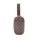 【全品5%OFFクーポン】ルイ・ヴィトン LOUIS VUITTON ポシェットガンジュ モノグラム ウエストバッグ ボディバッグ バッグ PVCコーティングキャンバス レザー メンズ レディース ブラウン系 M51870 【中古】