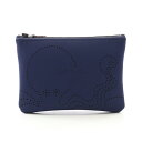 【1千円OFFクーポン対象】エルメス HERMES ネオバンPM プルプフィクション ポーチ バッグ ネオプレン レディース ブルー系 【中古】