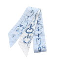 エルメス HERMES ツイリー DO RE BOUCLES Broderie Anglaise スカーフ 衣料品 シルク シルク レディース ブルー系 / ネ...