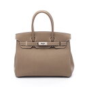 【4万円OFFクーポン対象】エルメス HERMES バーキン30 エトゥープ ハンドバッグ バッグ トゴ トゴ レディース ブラウン系 030520CK 【中古...