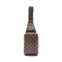 【全品5%OFFクーポン】ルイ・ヴィトン LOUIS VUITTON ジェロニモス ウエストバッグ ボディバッグ バッグ PVCコーティングキャンバス ダミエ メンズ レディース ブラウン系 N51994 【中古】