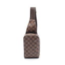 【全品5%OFFクーポン】ルイ・ヴィトン LOUIS VUITTON ジェロニモス ウエストバッグ ボディバッグ バッグ PVCコーティングキャンバス ダミエ メンズ レディース ブラウン系 N51994 【中古】