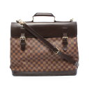 【1千円OFFクーポン対象】ルイ・ヴィトン LOUIS VUITTON ウエストエンドGM ダミエエベヌ ボストンバッグ バッグ PVCコーティングキャンバス レザー メンズ レディース ブラウン系 N41120 【中古】