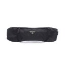 【全品5%OFFクーポン】プラダ PRADA ウエストバッグ バッグ ナイロン メンズ レディース ブラック系 【中古】
