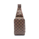 【全品5%OFFクーポン】ルイ・ヴィトン LOUIS VUITTON ジェロニモス ウエストバッグ ボディバッグ バッグ PVCコーティングキャンバス ダミエ メンズ レディース ブラウン系 N51994 【中古】