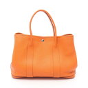 【4千円OFFクーポン対象】エルメス HERMES ガーデンパーティPM トートバッグ バッグ ネゴンダ ネゴンダ レディース オレンジ系 【中古】