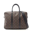 【全品5%OFFクーポン】ルイ・ヴィトン LOUIS VUITTON PDV PM ブリーフケース バッグ PVCコーティングキャンバス レザー モノグラム・マカサー メンズ ブラウン系 / ブラック系 M52005 【中古】