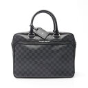 【全品5%OFFクーポン】ルイ・ヴィトン LOUIS VUITTON ブリーフケース イカール ビジネスバッグ バッグ PVCコーティングキャンバス レザー ダミエ・グラフィット メンズ ブラック系 N23253 【中古】