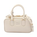【4千円OFFクーポン対象】ミュウ ミュウ Miu Miu SOFTY PADDED アカルディ ミニバッグ ハンドバッグ バッグ レザー レディース ホワイト系 5BP088 【中古】