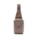 【全品5%OFFクーポン】ルイ・ヴィトン LOUIS VUITTON ジェロニモス ウエストバッグ ボディバッグ バッグ PVCコーティングキャンバス ダミエ メンズ レディース ブラウン系 N51994 【中古】
