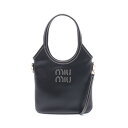 【4千円OFFクーポン対象】ミュウ ミュウ Miu Miu IVY アイビー ハンドバッグ バッグ レザー レディース ブラック系 5BA281 【中古】