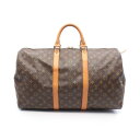 【4千円OFFクーポン対象】ルイ・ヴィトン LOUIS VUITTON キーポル50 ボストンバッグ バッグ PVCコーティングキャンバス レザー モノグラム ...